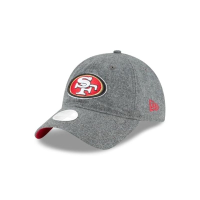 San Francisco 49ers Gorra | New Era NFL Melton Wool 9twenty Adjustable Cap Mexico - Grises